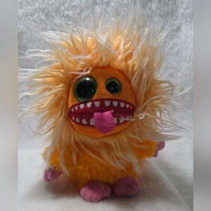 PLOPSY Ty Frizzys Beanies Orange Monster Plush Stuffed Toy 2014